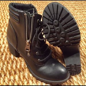 Chunky sole Moto boots
